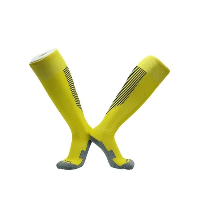 151-012# MID-Tube Towel-Soled Anti-Slip Football Training Socks for Men