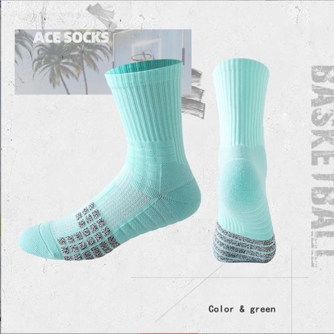 Anti-Slip Basketball Socks with Towel Bottom for Superior Grip