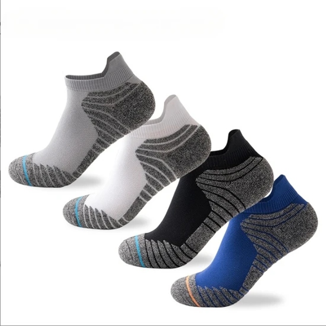 Elite Outdoor Basketball Socks with Towel Bottom and Short Tube Design