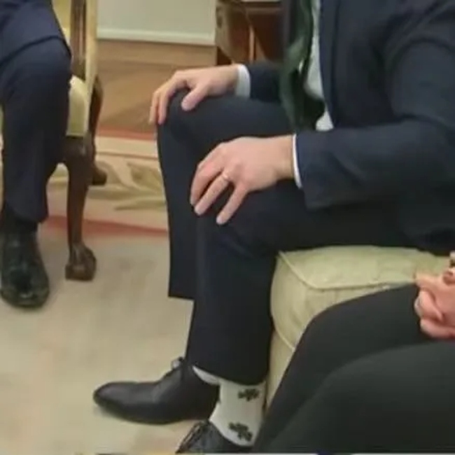 Vance′s Identische Trump Socks Green Clover MID-Calf Large Size Cotton Socks