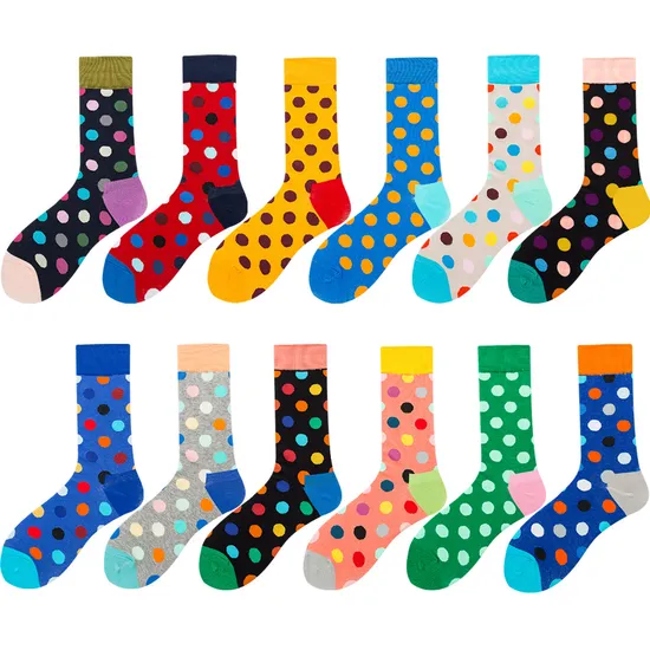Wholesale Funny Crazy Designer Socks Cool Funky Fashion Custom Logo Cotton Novelty Socks Fancy Sox Tube Crew Happy Dress Socks