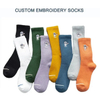 OEM Fashion Jacquard Unisex Athletic Basketball Crew Cushion Thick Terry Sport Socks
