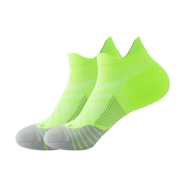 Men′s and Women′s Professional Sports Shallow Mouth Fitness Running Anti Slip Sports Boat Socks