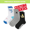 OEM Personalized Fashion Crew Custom Design Socks Bamboo Cotton Dress Sock
