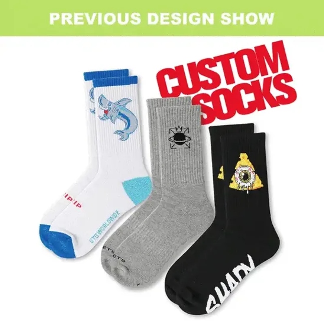 OEM Personalized Fashion Crew Custom Design Socks Bamboo Cotton Dress Sock
