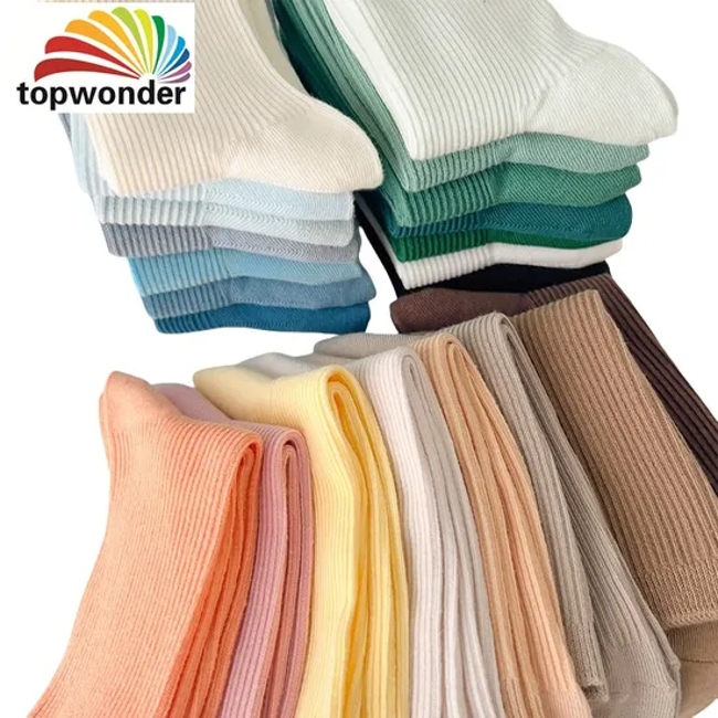 Customize All Colors of Sports Sock Knee High Sock Candy Color Sock Stripe Sock at Very Low Price and High Quality