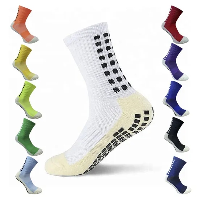 Wholesale Sport Unisex Men Women Soccer Football Non Slip Grip Crew Cotton Socks
