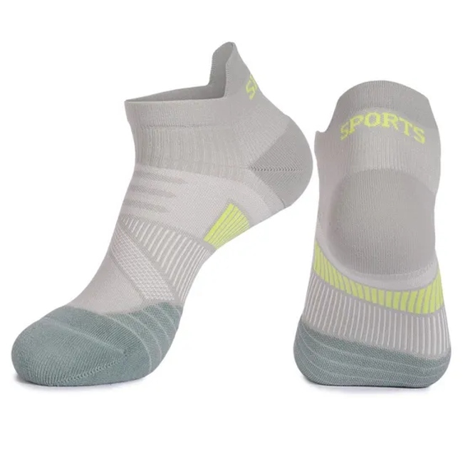 Custom Logo Ankle Men Athletic Compression Sport Breathable Terry Running Outdoor Socks