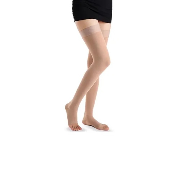Thigh High Support Medical Compression Socks Open Toe Anti Varicose Vein Sock