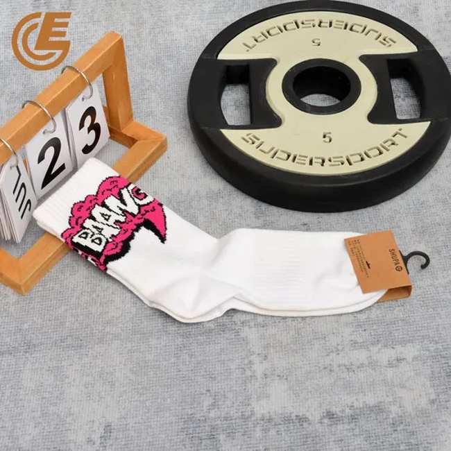 Funny Embroidery Manufacturer Breathable Sports Wear Compression Socks