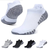 Custom Ankle Athletic Running Socks Cushioned Breathable Cotton Low Cut