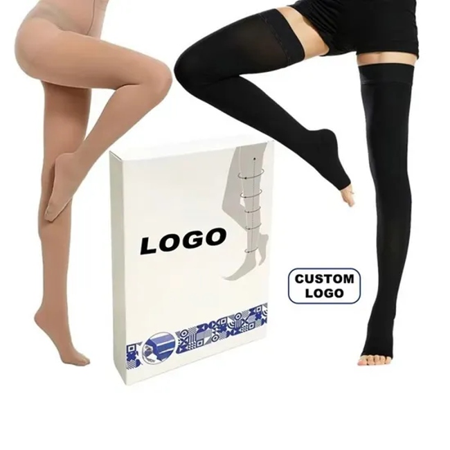 Design Sports Custom Logo OEM Customized 100% Cotton Manufacturers Fashion Women Compression Socks