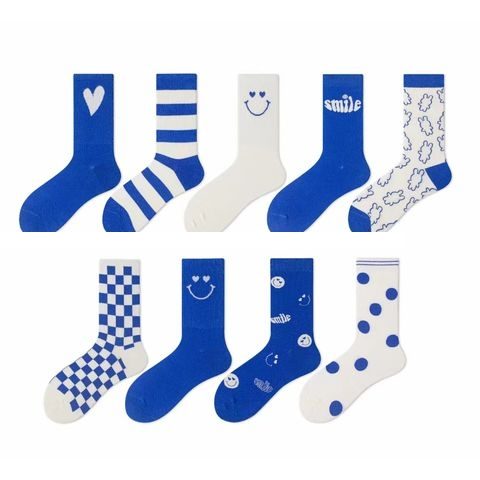 Wholesale Funny women girl fashion crew cotton design socks