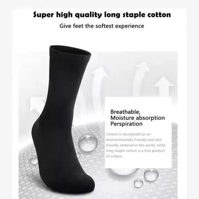 Premium Grip Custom Sports Socks, Breathable Cotton Crew Compression Socks for Athletes