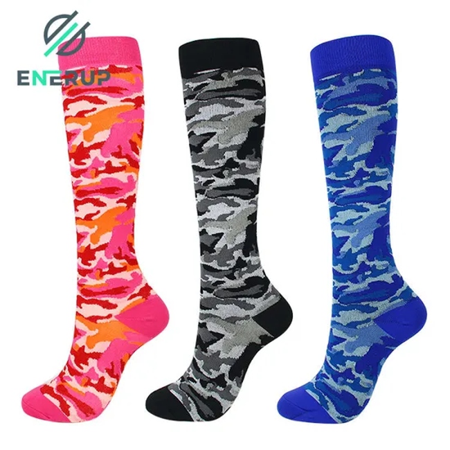 Enerup Calf Compressive Soccer Decompression Leggings Crew Knee-High Socks