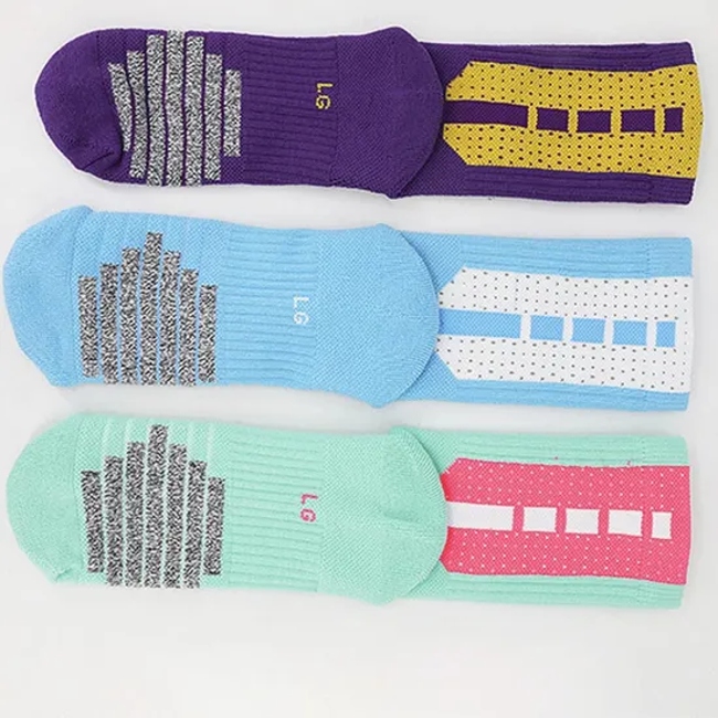 Quality Crew Fashion Grip Embroidery Women Compression Logo Print Men Designer Cotton Sport Custom Short Football Soccer Basketball Socks