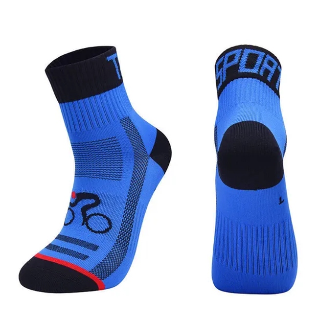 OEM Sports Socks Custom Logo Mens Quarter Crew Seamless Compression Running Cycling Socks