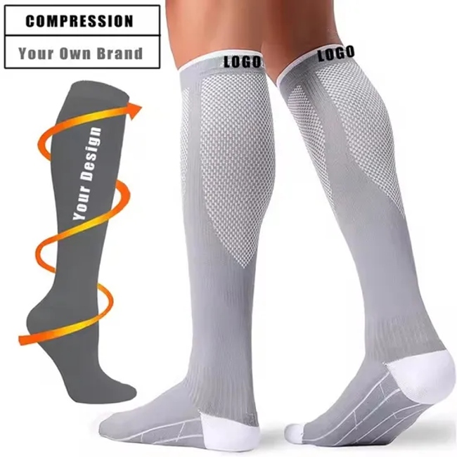 Breathable Knee High Circulation Compression Socks Comfortable Supportive Running Circulation Cheap Compression Sock
