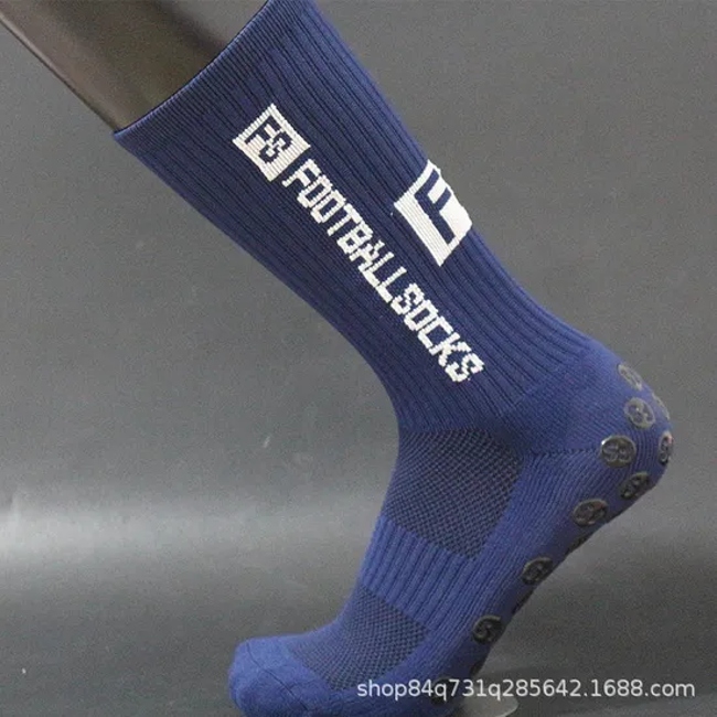 Custom Made Terry Bottom Compression Socks Athletic Anti-Slip Grip Football Socks Short Sports Soccer Socks