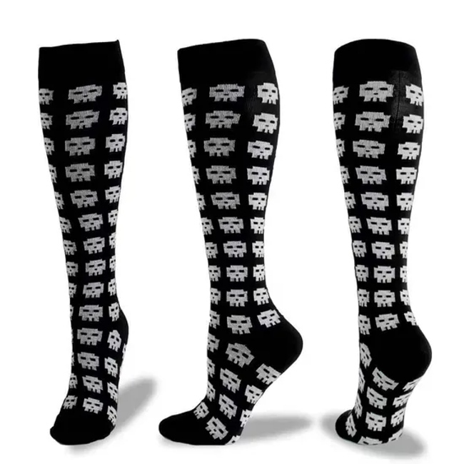 Halloween Socks for Women Girl & Men Fit Support Knee High Compression Socks