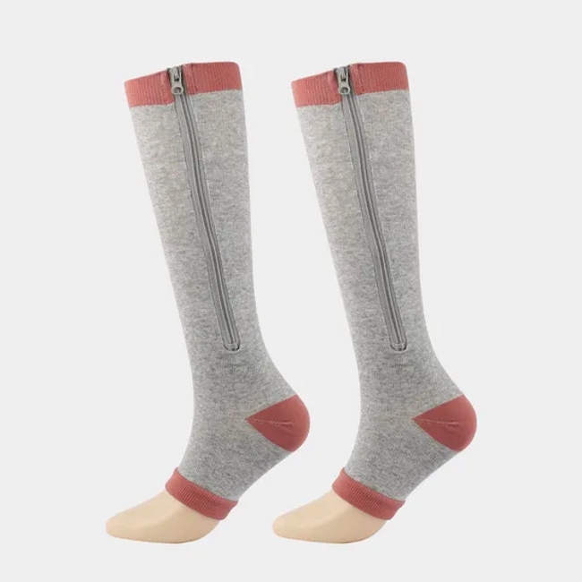 Sports Men Women Outdoor Breathable Cotton Pantyhose Compression Grip Socks
