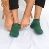 Qlm-321-1 Green Anti Slip Socks Compression Men′s Ankle Socks