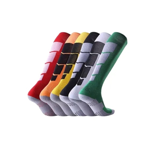 Professional Compression Football Socks Knee High Sports Thick Towel Bottom Socks