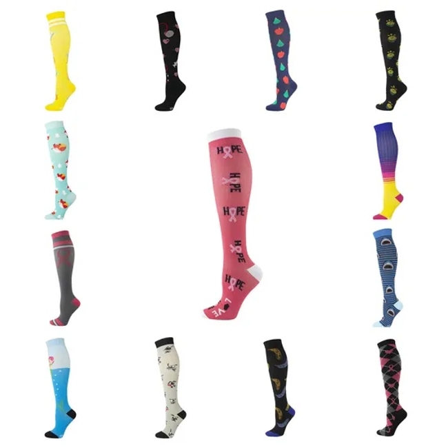 Cotton Latest Unisex Long Distance Running Badminton Fitness Compression Socks