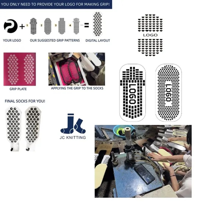 Custom Logo Grip Barre Trampoline Grip Non Slip Yoga Socks Compression Crew Brand Pilates Socks
