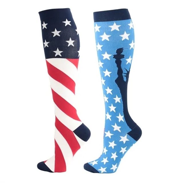 Marathon Long Slow Running Socks Professional Sports Socks Cross-Country Fitness Long High Cylinder Function Calf Muscle Compression Socks