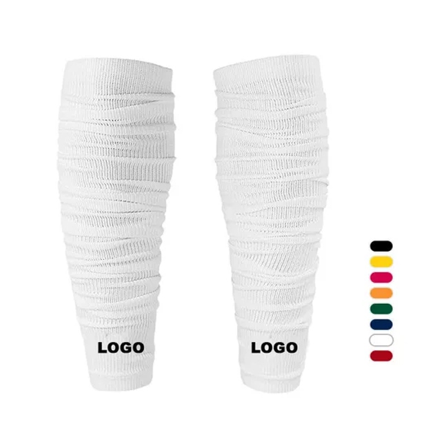 Custom Football Leg Sleeves Calf Compression Football Sock Sleeve Scrunch Cut Sleeve Football Socks for Men
