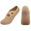 quick delivery Yoga Socks for Women Bandage Pilates Non-Slip Grip Socks Backless Breathable Fitness Sports Ballet Dance Floor 