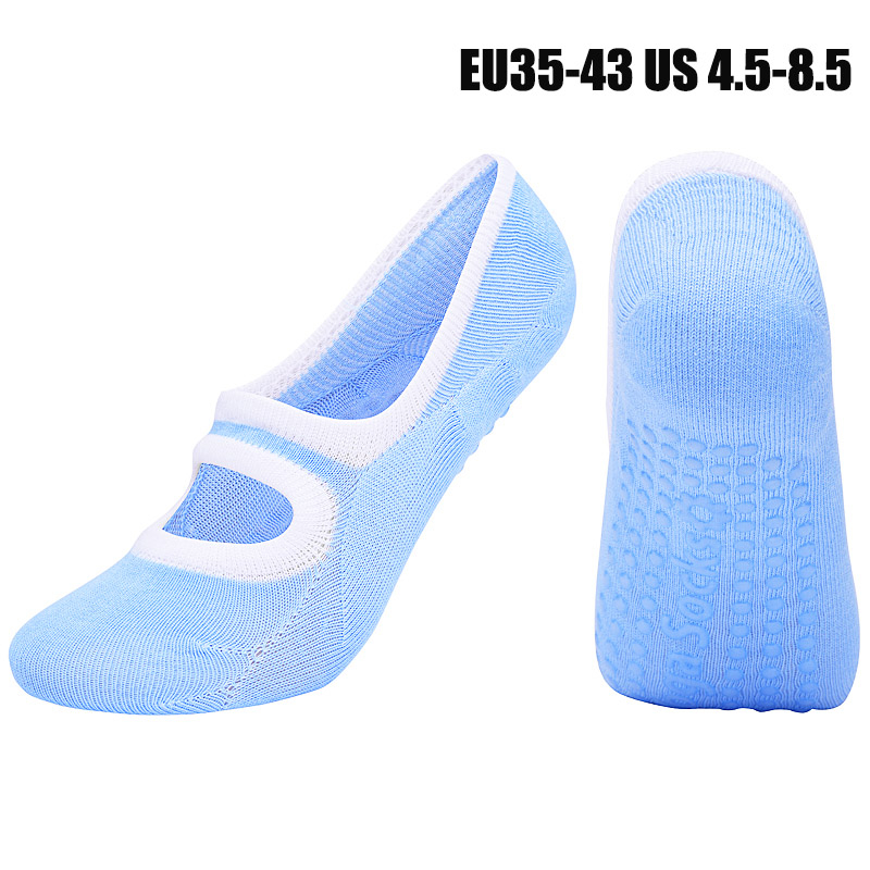 Trendy Item Hot Breathable Anti-friction Women Yoga Socks Silicone Non Slip Pilates Barre Breathable Sports Dance Socks 