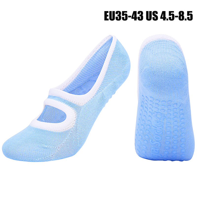 Trendy Item Hot Breathable Anti-friction Women Yoga Socks Silicone Non Slip Pilates Barre Breathable Sports Dance Socks 