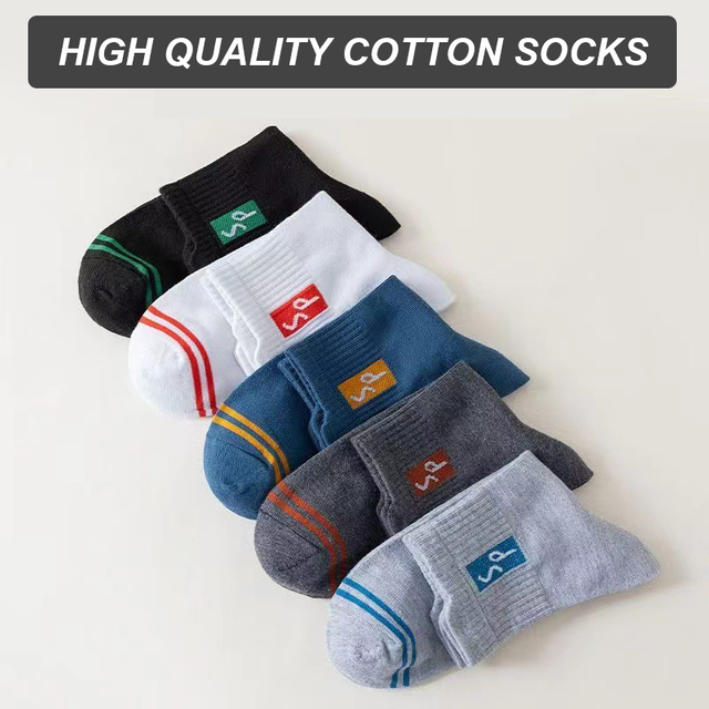 new product release New Men's Sports Socks Cotton High Quality Casual Business Walk Socks Spring Autumn Fashion For Men Size 