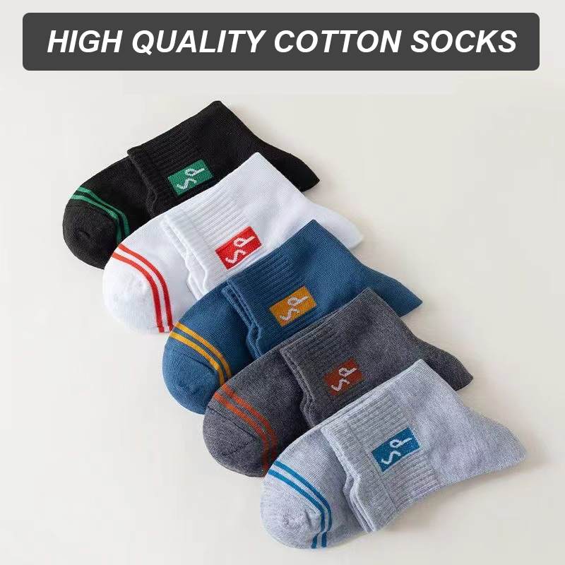 new product release New Men's Sports Socks Cotton High Quality Casual Business Walk Socks Spring Autumn Fashion For Men Size 