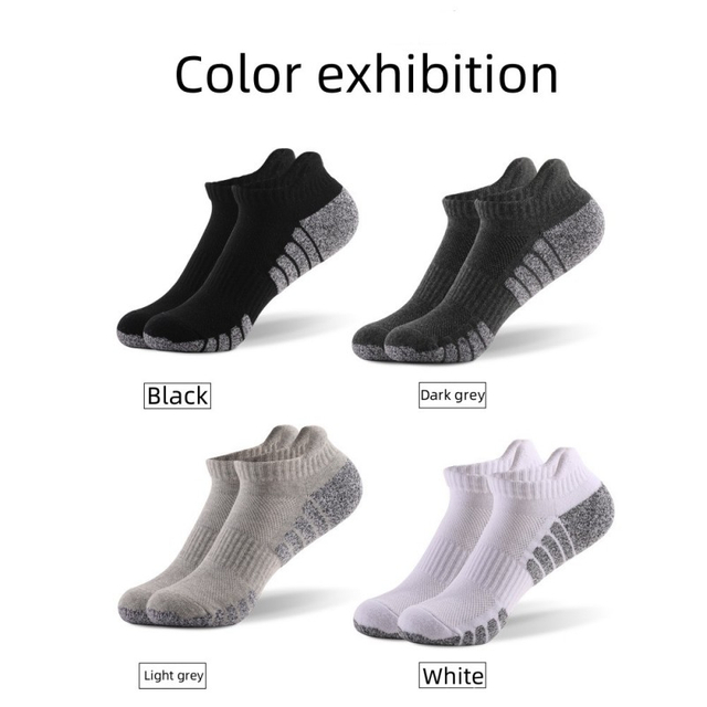 cost-effective Thickened Towel Bottom Cotton Running Socks Boat Socks Breathable Non-slip Sweat-absorbing Sports Socks 