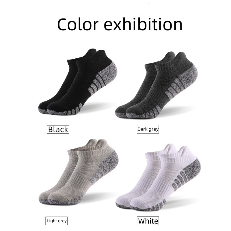 cost-effective Thickened Towel Bottom Cotton Running Socks Boat Socks Breathable Non-slip Sweat-absorbing Sports Socks 