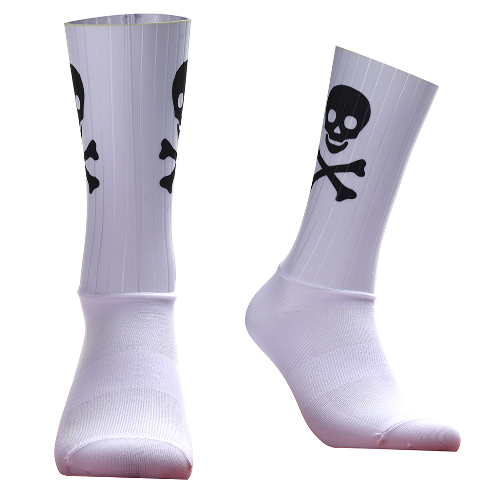 Lowest Price Socks Cycling New Skull Sports Aero Silicone Non slip Pro Outdoor New Racing Bike Socks Road Running Socks 