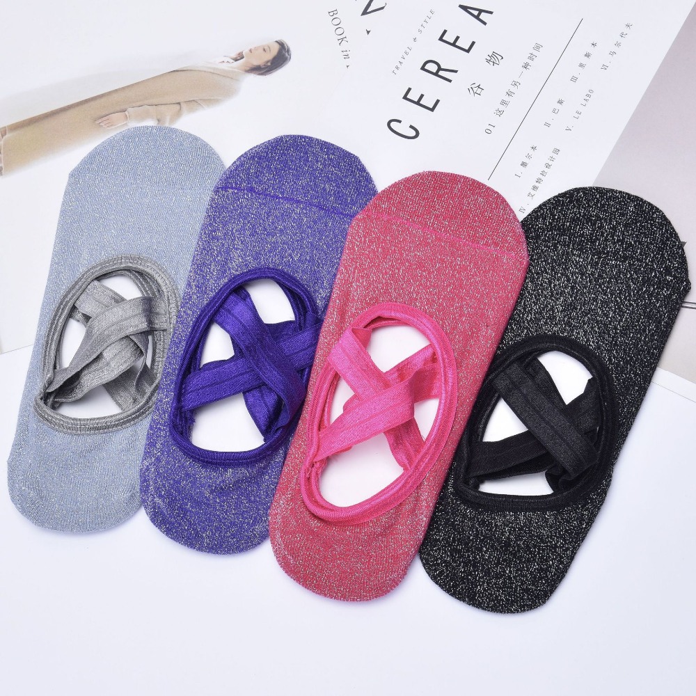 bulk purchases Women Silicone Non-slip Five Toe Pilates Socks Breathable Cotton Ankle Ladies Yoga Socks Ballet Dance Fitness 