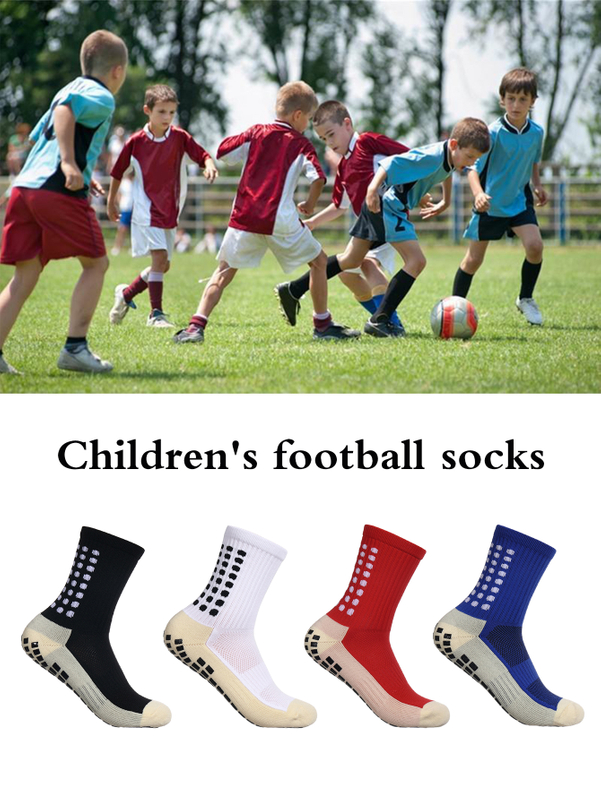home use of mid length children's sports football socks with anti slip socks to absorb sweat 