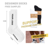 Free Sample Luxury Quality Men Crew Socks Unisex Custom Design Socks 100% Cotton Sport Socks with Logo