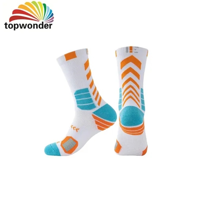 Customize Comfortable Fashion Sports Sock Basketball Sock Football Sock Running Sock Crew Sock in All Designs for Men Women and Kids