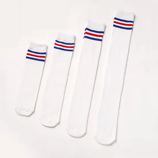 High Quality White Black Wholesale School Cotton Socks