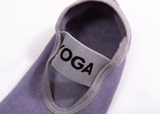 Yoga Ankle Indoor Anti Slip Professional Pilates Socks Custom Logo Yoga Socks Women Crew Non-Slip Socks with Grip