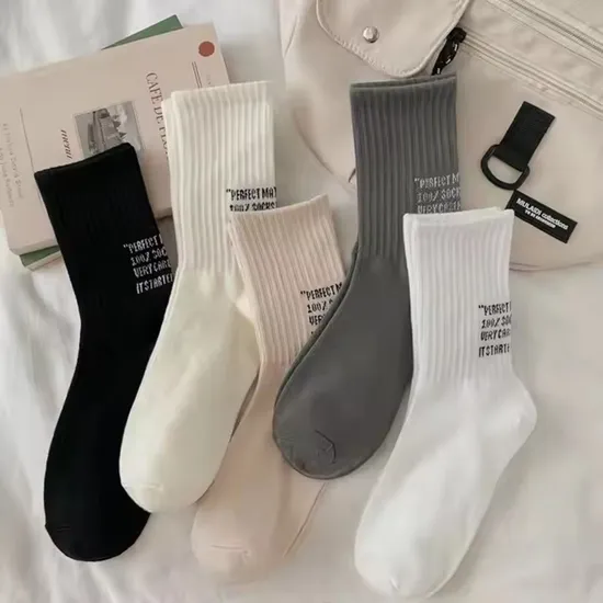 Manufacturer Logo Design Cotton Crew Premium Quality Cycling Brand Cushion Athletic Sports Custom Socks