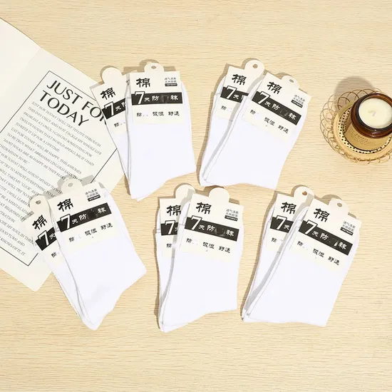 Autumn and Winter Thick Cotton Socks Men′s Business Crew Socks Custom Logo