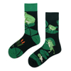 Xianghui Wholesale Custom Asymmetrical Design Colorful Christmas Cotton Happy Socks with Character