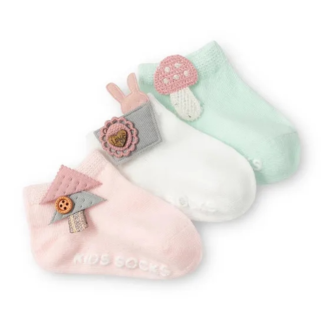 Unisex Child Ankle Socks Solid Cartoon Lovely Breathable Toddlers Baby Socks