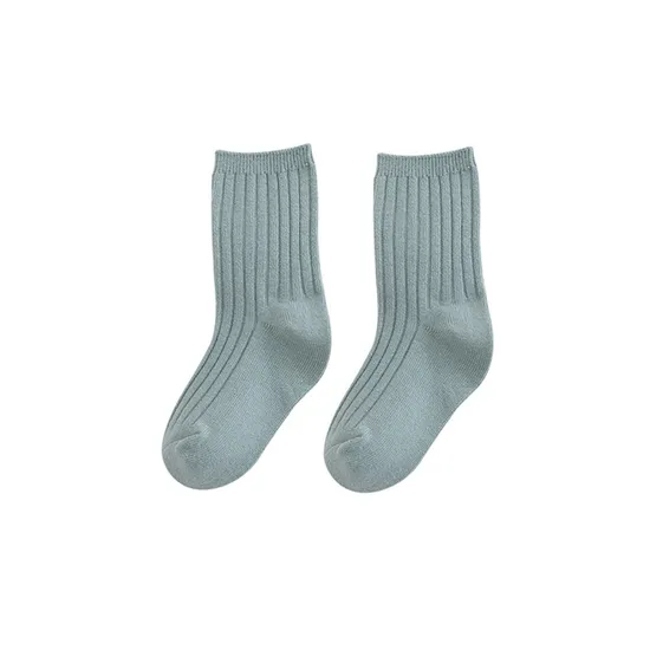 Multi Color Baby Kids Children Wholesale Cotton Draw Custom Crew Socks